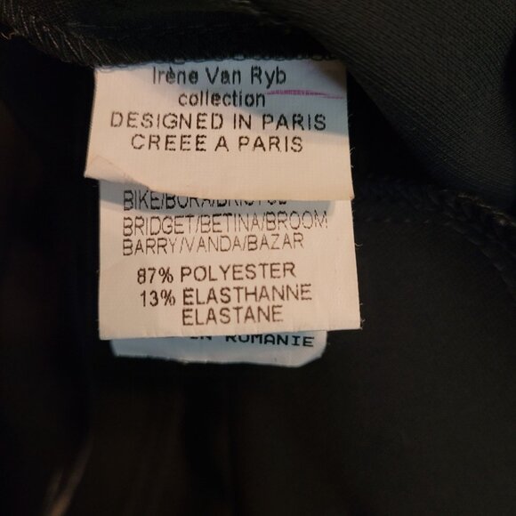 Irene Van Ryb Trouser Pants Womens EU 40 US 8 Zip Leg Pockets Equestrian Preppy - Picture 6 of 14